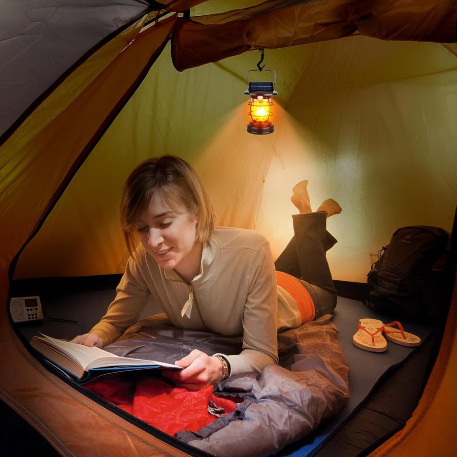 lámpara solar camping sensor movimiento
