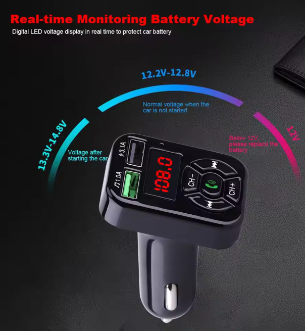 Transmisor FM para coche Bluetooth | ViamoMas