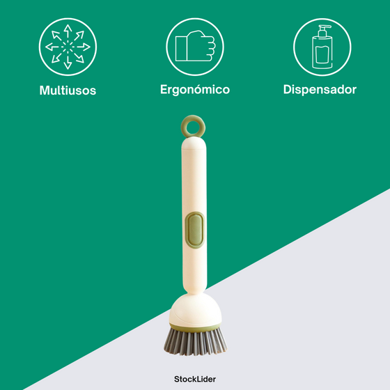 Cepillo multiusos con jabón integrado