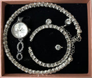 Conjunto de joyas plateado aleatorio