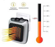 Calefactor Portátil 800W para enchufe