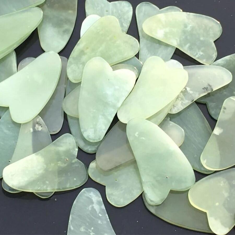 Masajeador facial jade y gua sha