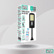Farola solar 48 LED COB para exterior