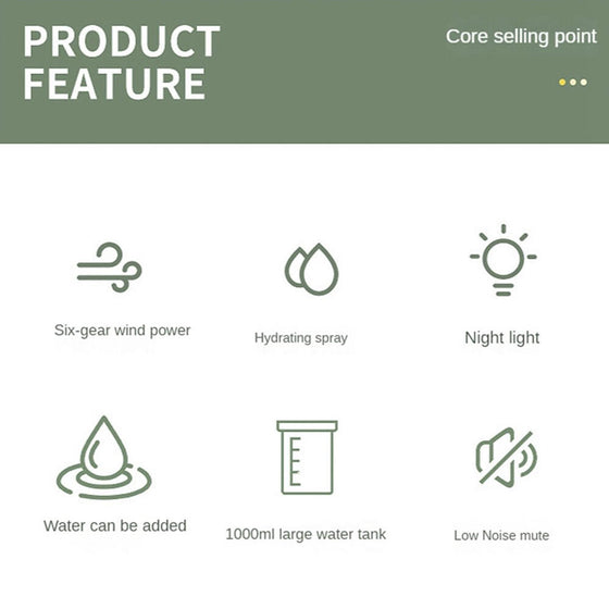 Aire acondicionado portátil USB 4 en 1