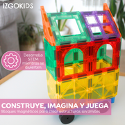 Bloques magnéticos 57 piezas para niños