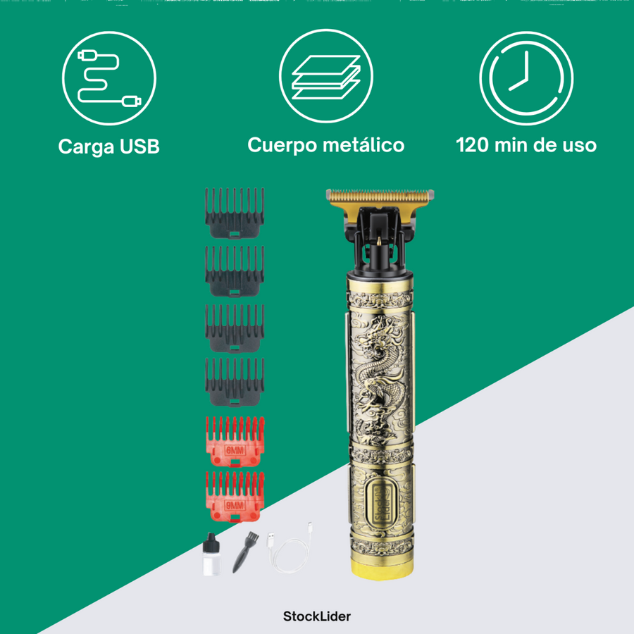 Maquinilla cortapelo USB-C Diseño Dragón