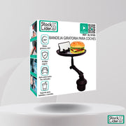 Soporte con bandeja para coche práctico