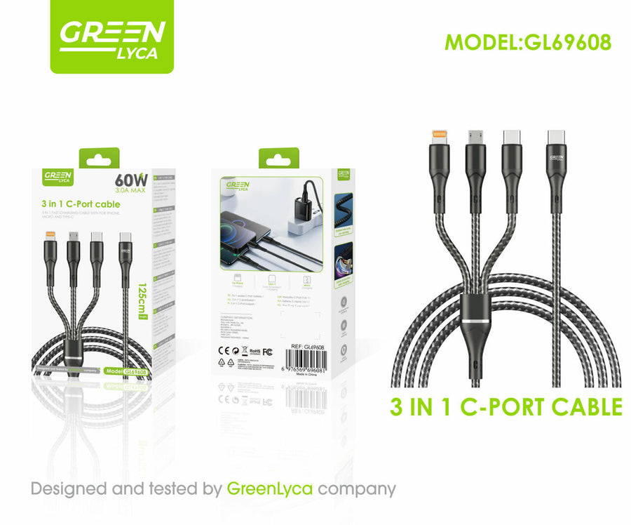 Un cable. Tres conexiones.