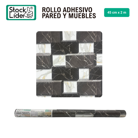 Rollo adhesivo pared y muebles 45x2m