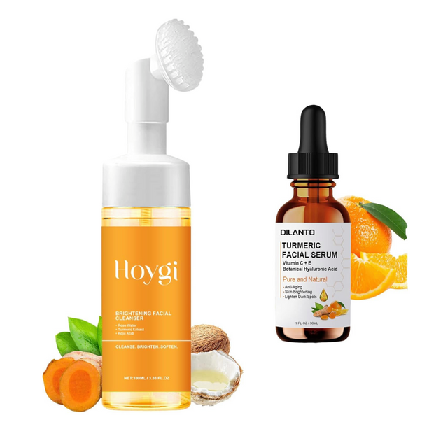 Limpiador facial de cúcuma para piel luminosa