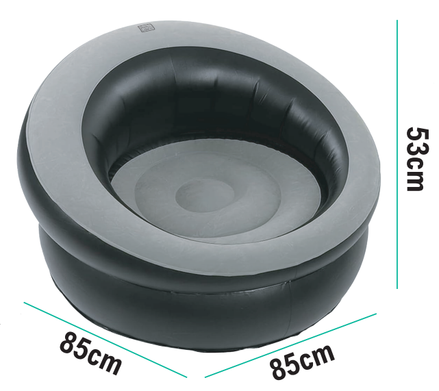 Sillón inflable cómodo y práctico