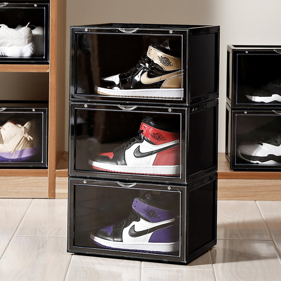 Cajas Zapatos Apilables Transparentes Pack 4