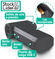 Mini soplador turbo recargable USB-C