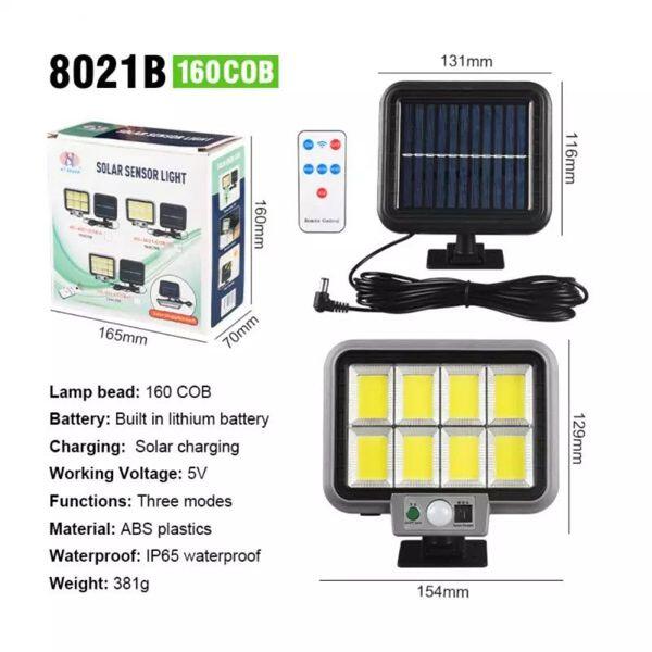 Foco solar con sensor 160COB IP65