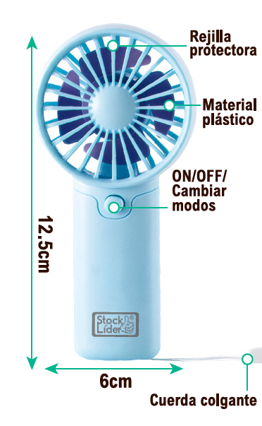 Ventilador portátil compacto | ViamoMas