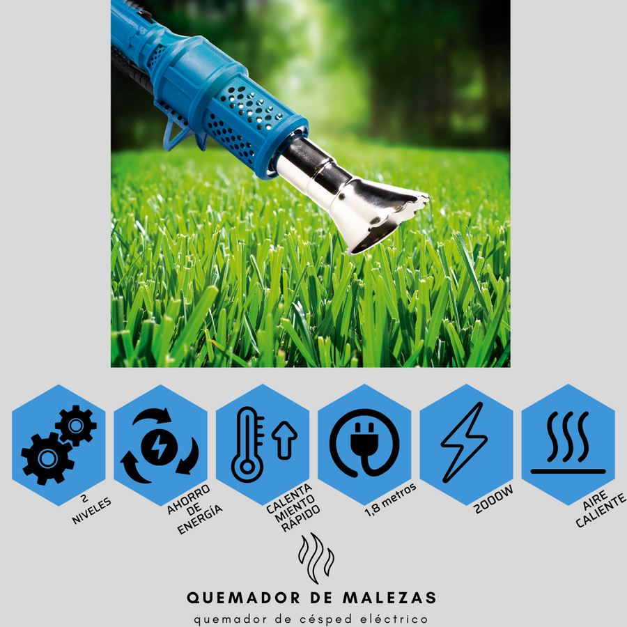 Quemador eléctrico malas hierbas 2000W