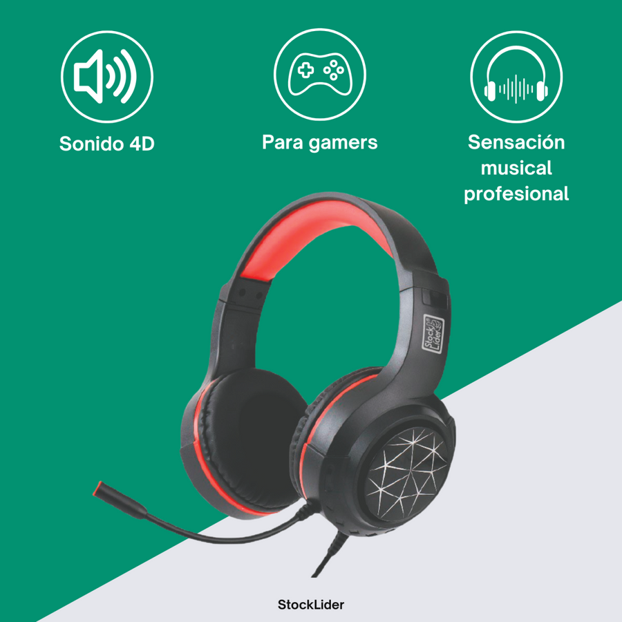 Auriculares gaming 4D con micrófono | ViamoMas
