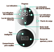Soporte cepillo dientes esterilizador UV