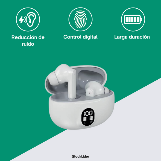 Auriculares inalámbricos bluetooth cómodos