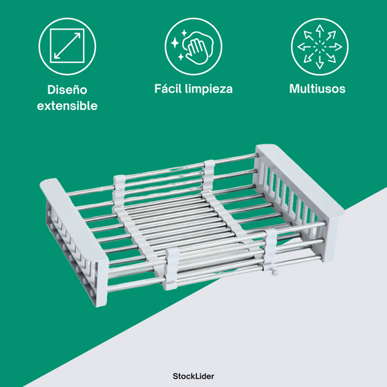 Cesta retráctil para fregadero | ViamoMas