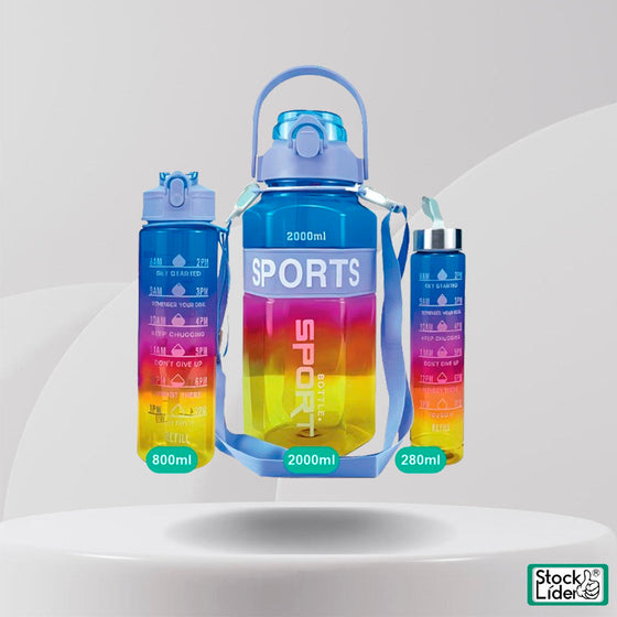 Pack 3 vasos hexagonales apilables