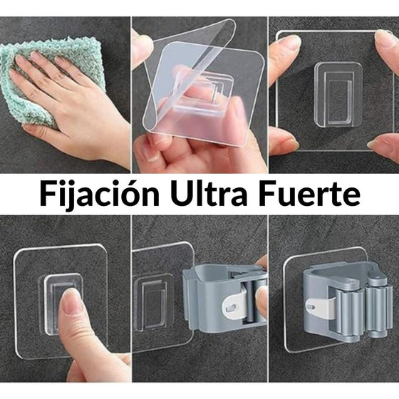 Porta escoba de pared para ordenar