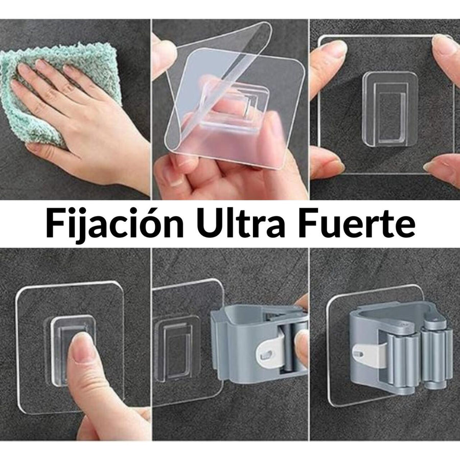 Porta escoba de pared para ordenar