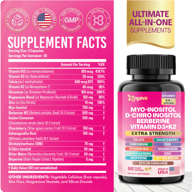 Myo Inositol con Berberina 90 Cápsulas