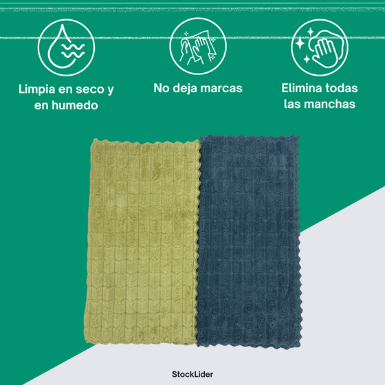 Paño microfibra ultra absorbente 2 uds