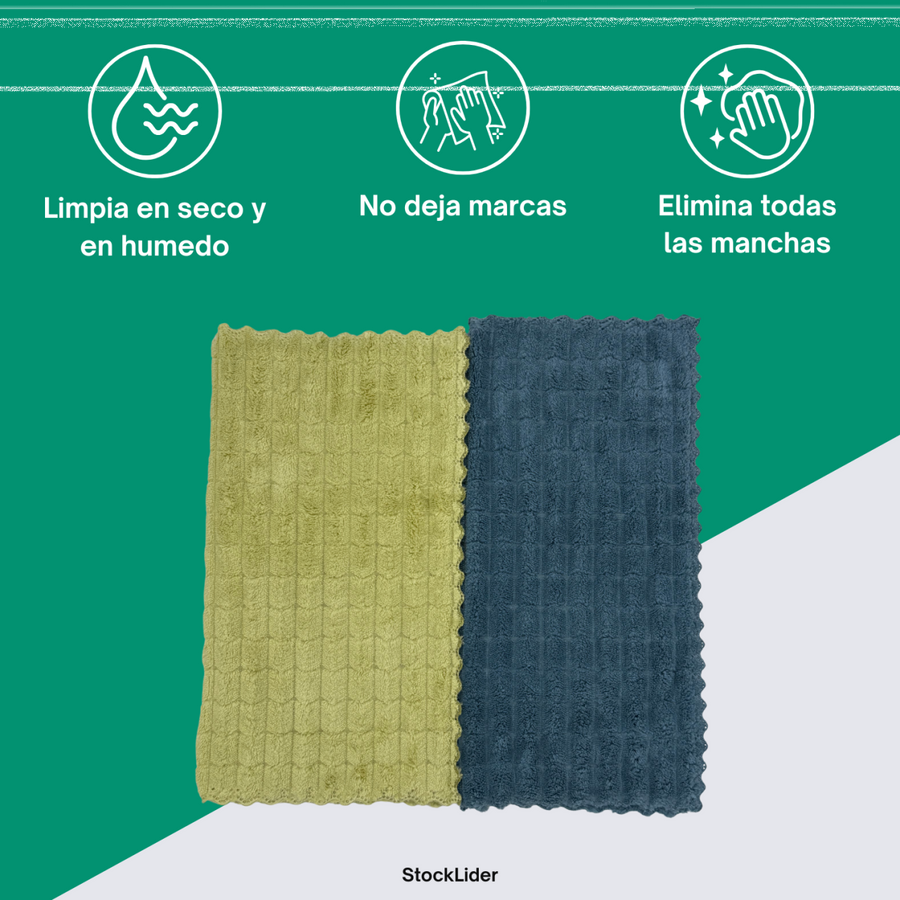 Paño microfibra ultra absorbente 2 uds