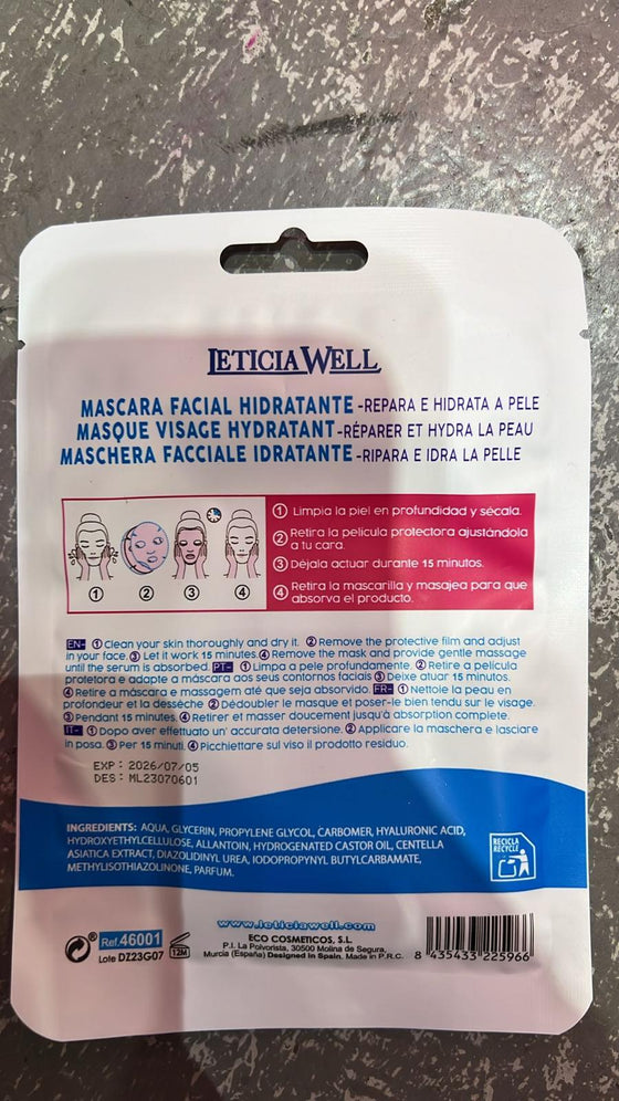 Mascarilla Facial Reparadora | Calma e hidrata