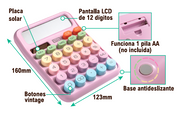 Calculadora retro de 12 dígitos