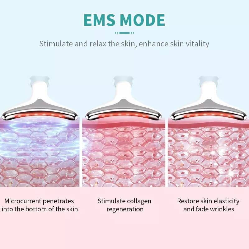 Masajeador antiarrugas facial 7 luces