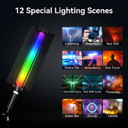 Luz RGB portátil USB-C para vídeos