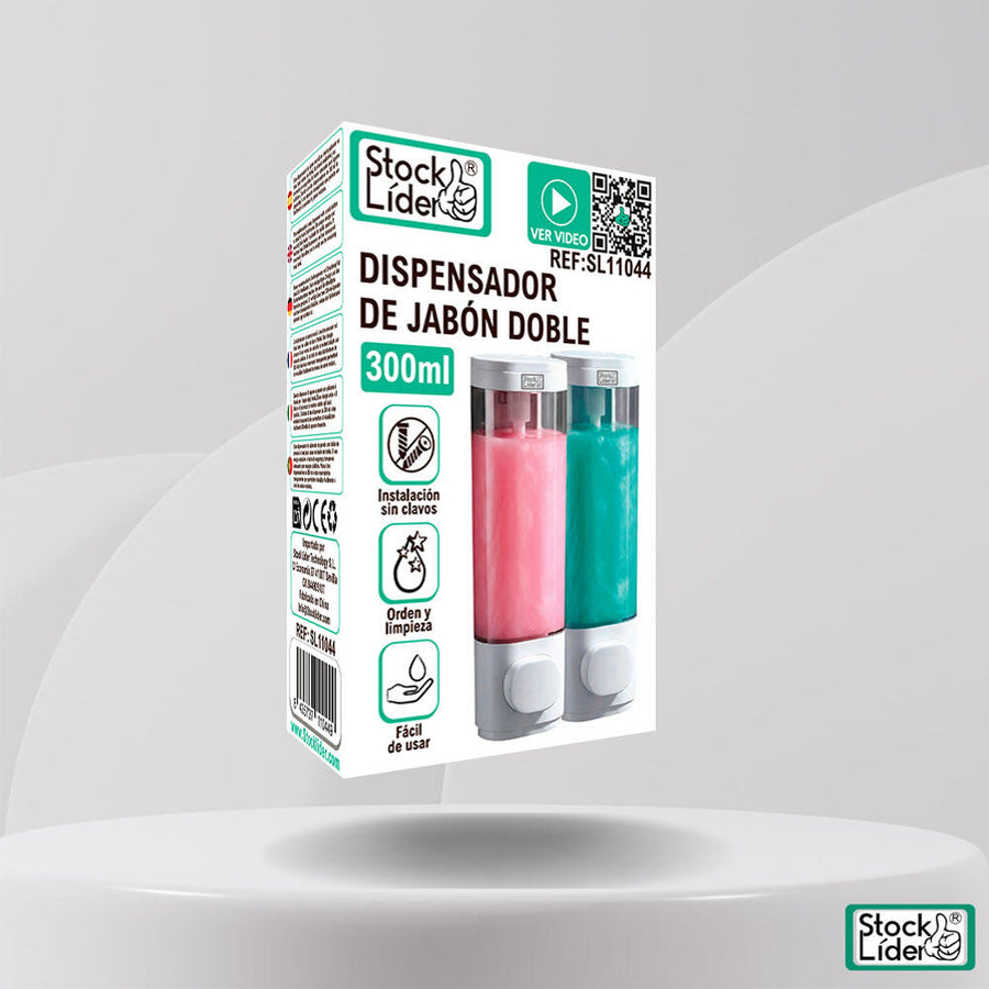 Dos jabones. Cero desorden.