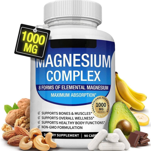 Magnesium Complex 8 Essential Magnesium Supplement 1000mg