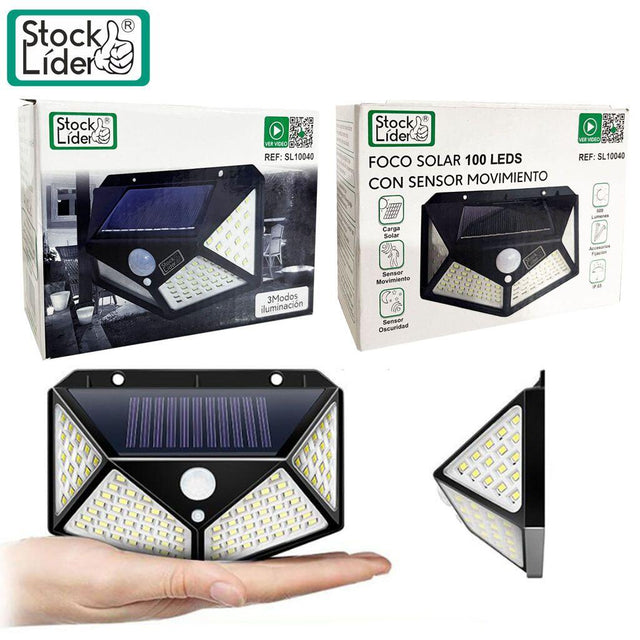 Foco solar 100 LED pack 3 | ViamoMas