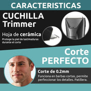 Máquina cortapelo inalámbrica recargable