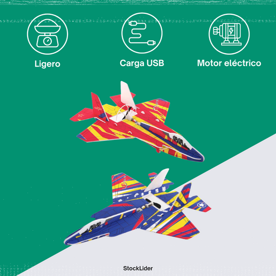 Avión con batería recargable USB