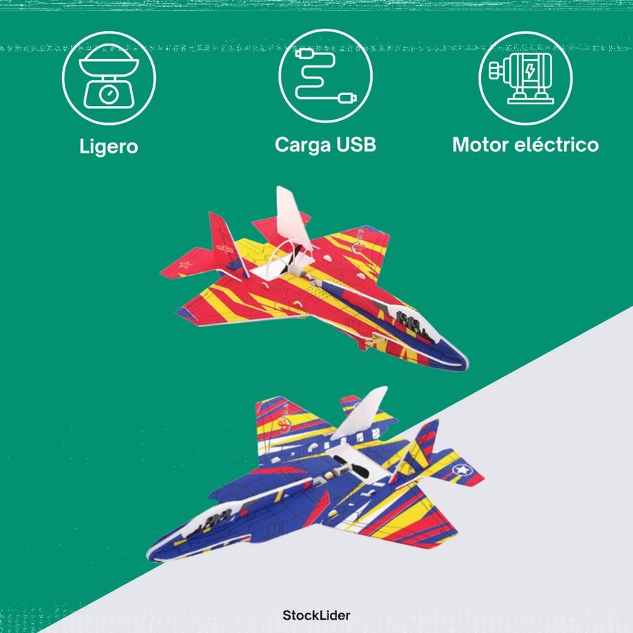 Avión con batería recargable USB