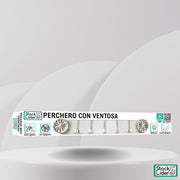 Perchero con ventosa para baño y cocina