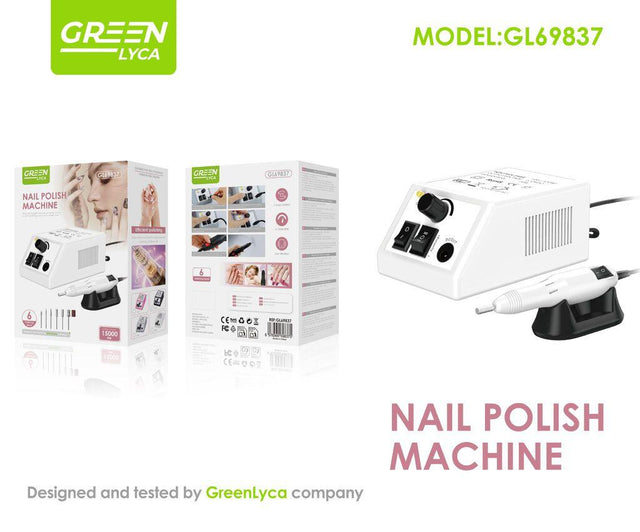 Amoladora de uñas 15000 rpm con 6 accesorios