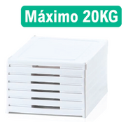 Zapatero 6 plantas plegable con puertas