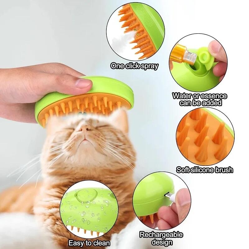 Cepillo de mascotas de vapor | ViamoMas