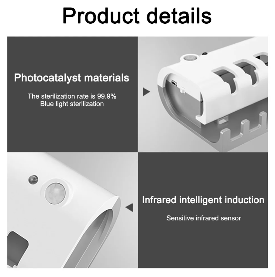 Esterilizador de Cepillos de Dientes UV