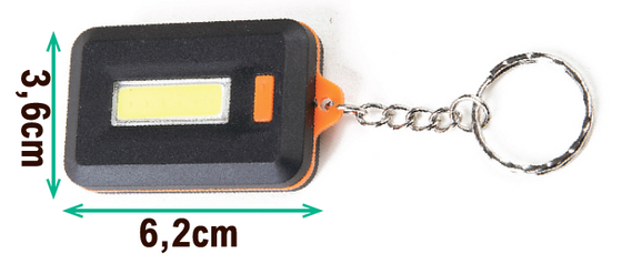 Linterna llavero LED COB potente | ViamoMas