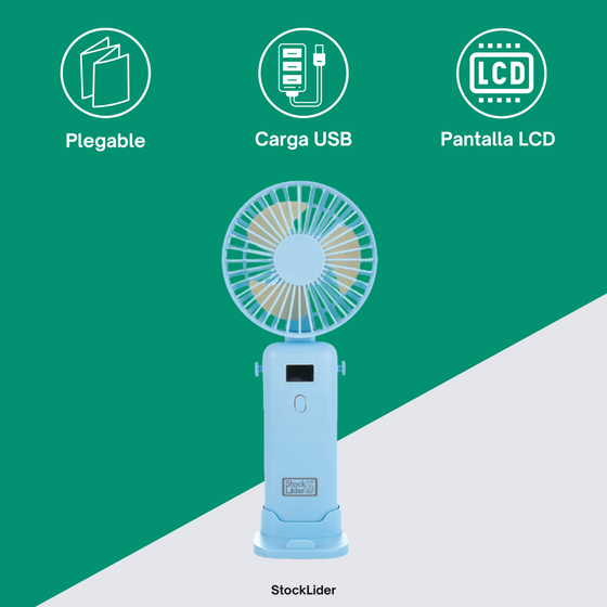 Ventilador portátil plegable USB-C