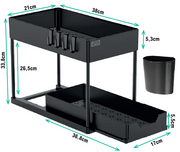 Organizador bajo mueble 2 niveles