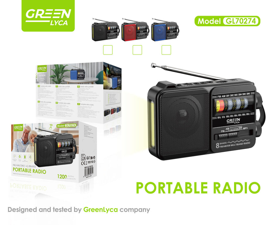 Radio portátil con Bluetooth 5