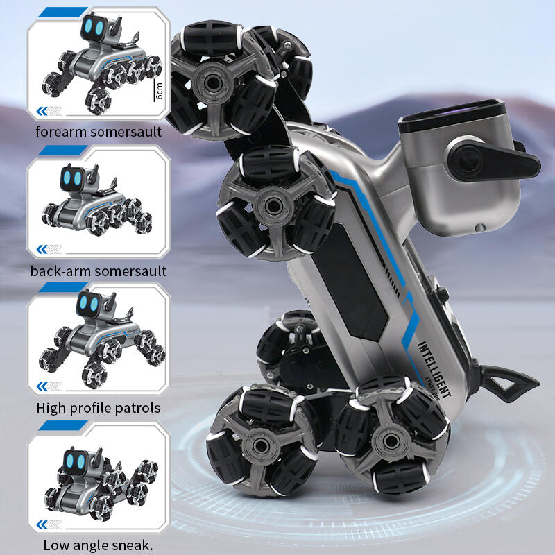 Perro robot inteligente 8 ruedas STLNT